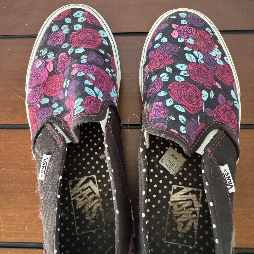 Vans Floral Slip-On Shoes
